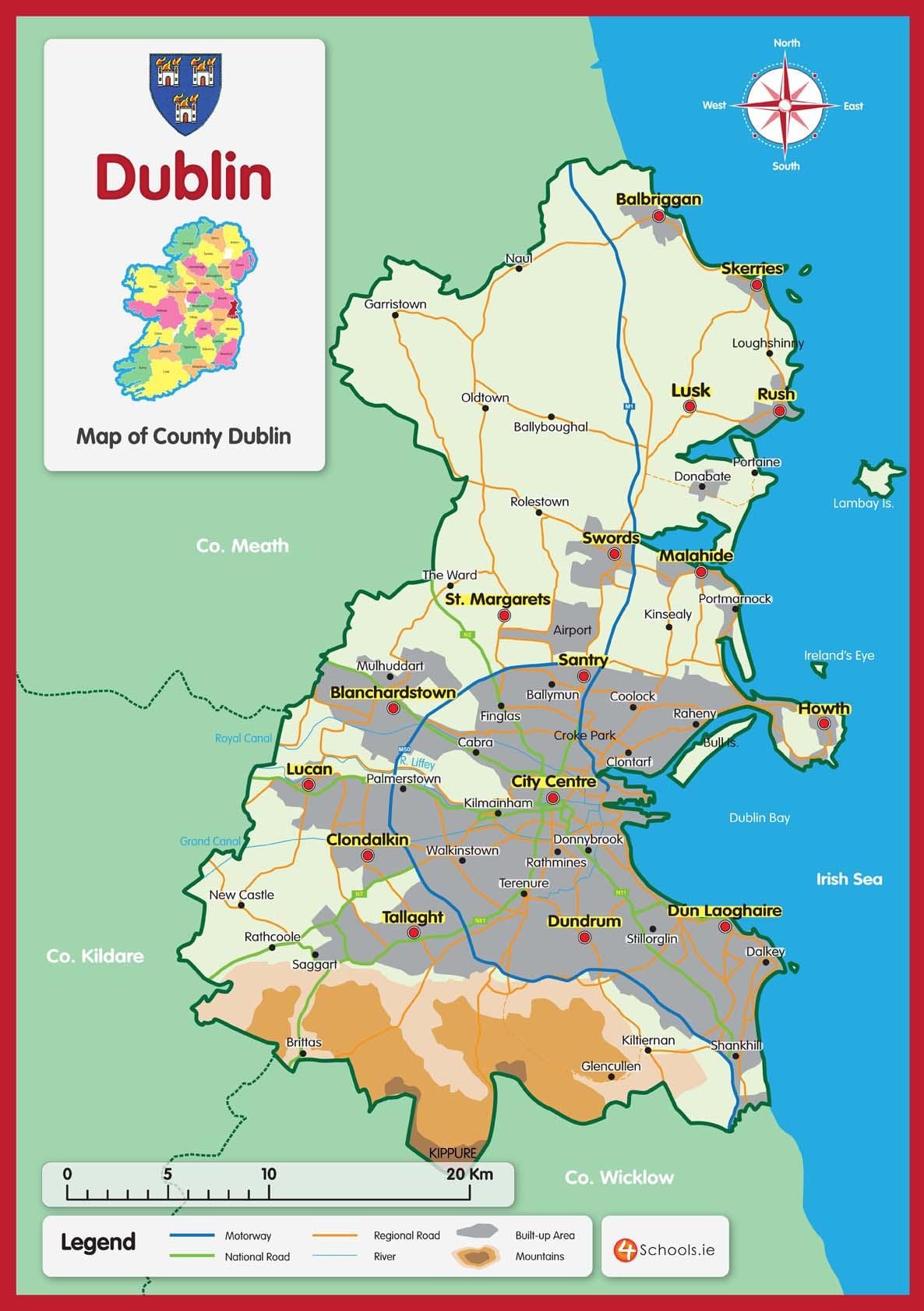 карта на Дъблин