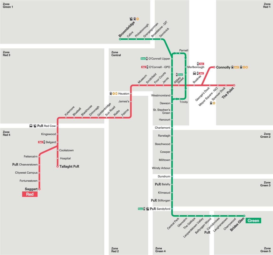 Luas линия на картата