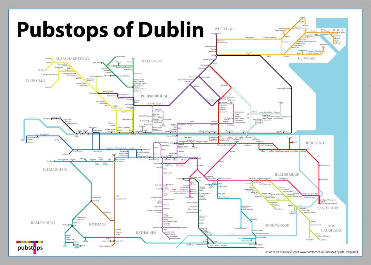 карта на Дъблин кръчми