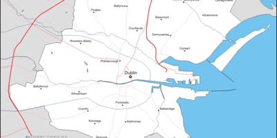 Карта на кварталите в Дъблин