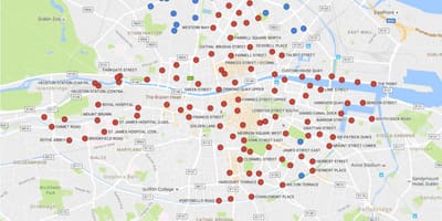 Dublinbikes картата