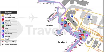 Карта на летище Дъблин
